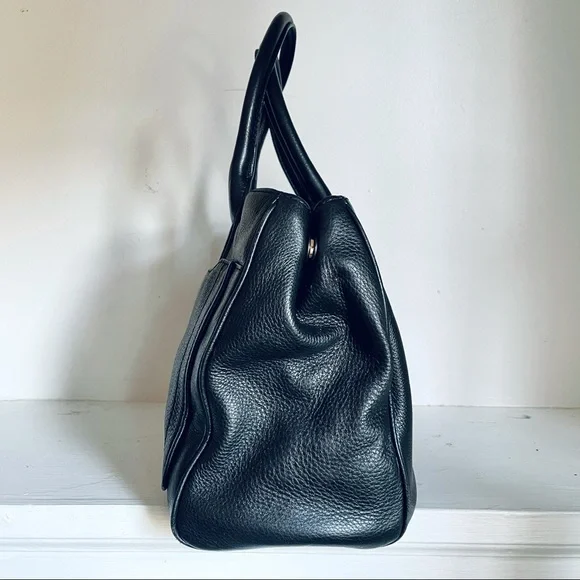 Marc Jacobs Black Leather Empire City Leather Structured Top Handle Tote Bag - Picture 5 of 16